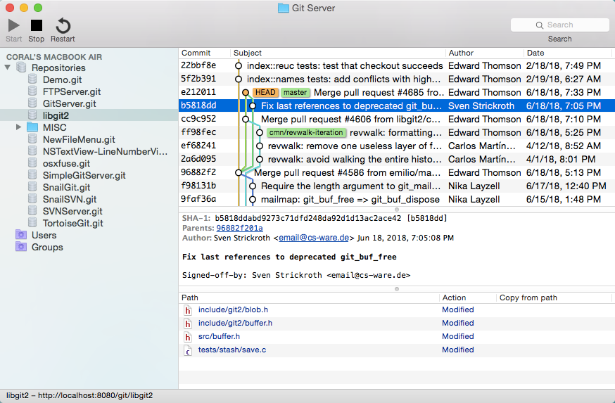 simple git server windows