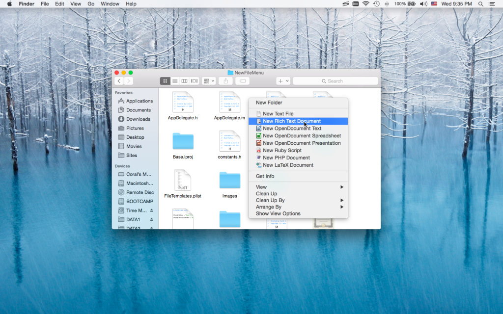 New File Menu 1.6 Mac 破解版 Finder右键新建文件工具