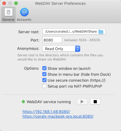 mac webdav server